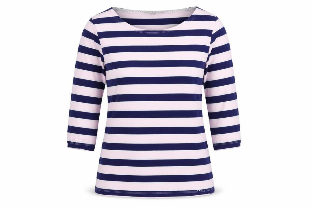 Crew Clothing Women's Multicolour Striped T-Shirt, Size 14