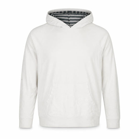 Burton White Men's Hoodie L Pullover Cotton