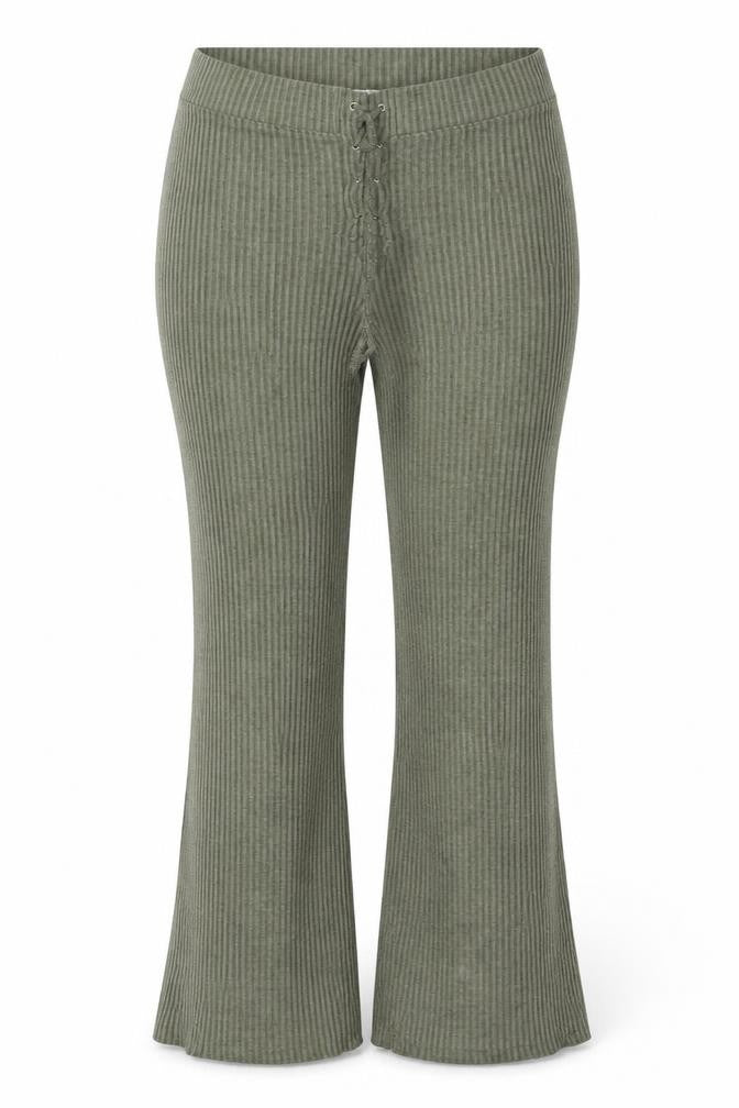 Topshop Women's Green Trousers - UK 16, No Pattern