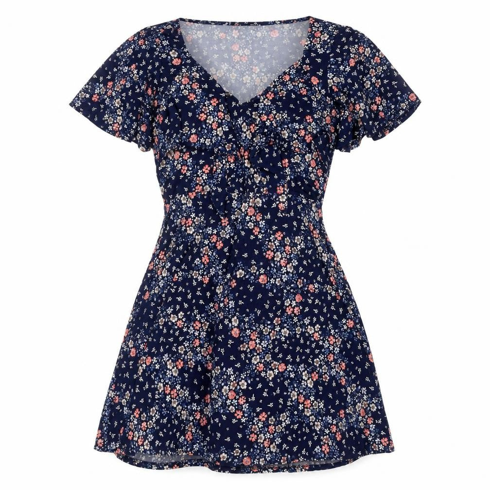 Oasis Women's Multicoloured Floral A-Line Dress M
