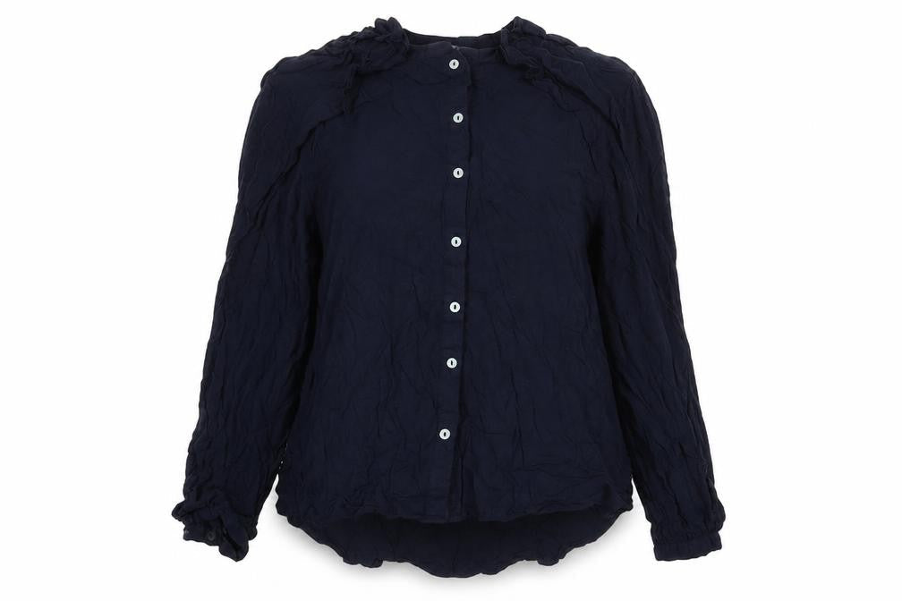 Next Women's Blue Button-Up Collared Shirt - Size 12