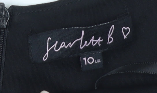 Scarlett B Women's Black Sequin Party Jumpsuit, Size 10