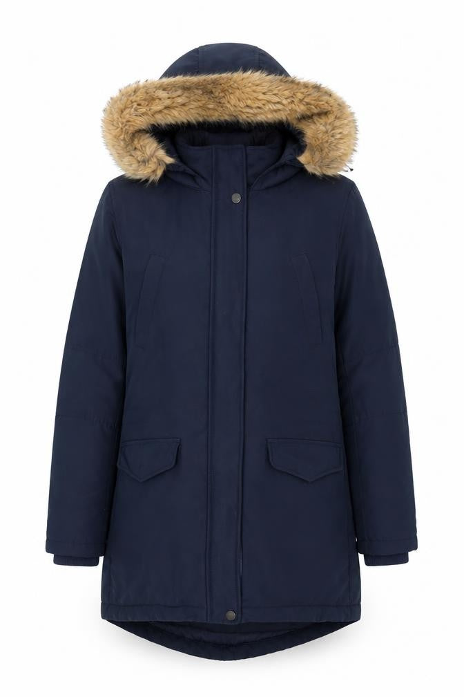 Maison de Nimes Women's Blue Parka Jacket Size 8