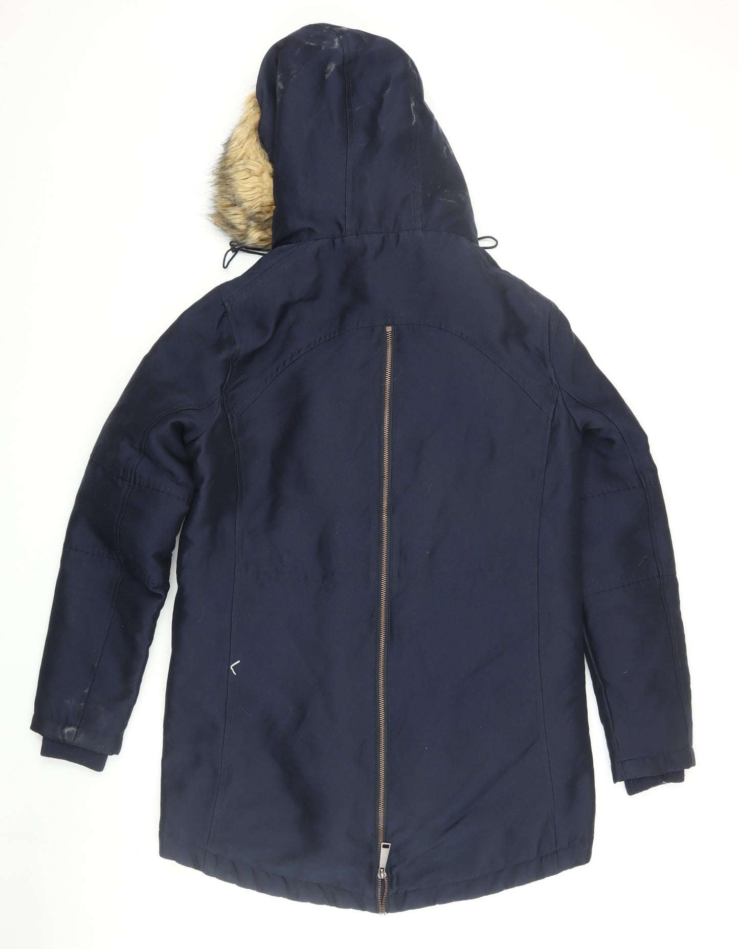 Maison de Nimes Women's Blue Parka Jacket Size 8