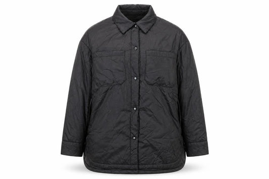 Zara Men's Black Puffer Jacket M Snap Closure Casual