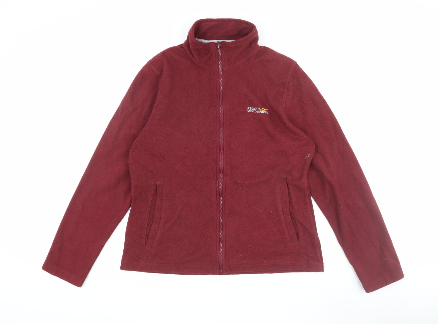 Regatta Women's Red Fleece Jacket Size 14 with Full Zip