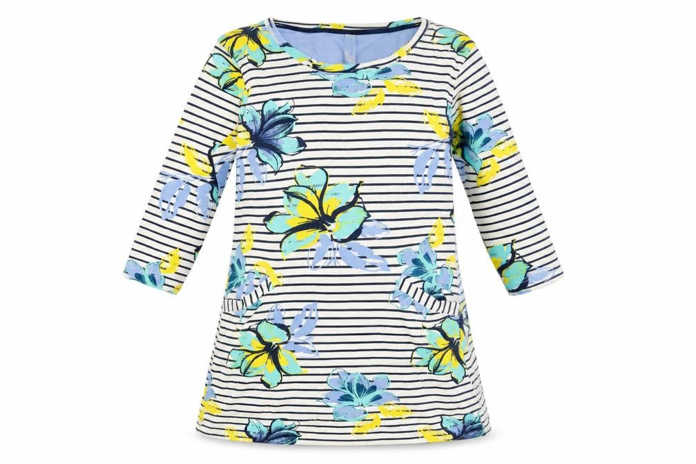 Weird Fish Women's Multicoloured Floral Shift Dress Size 10