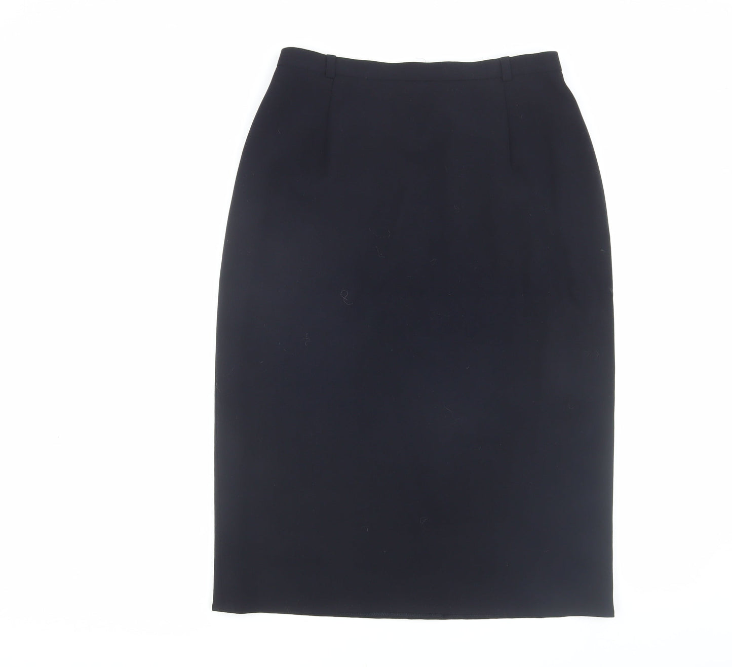Viyella Black Midi Pencil Skirt - Size 12