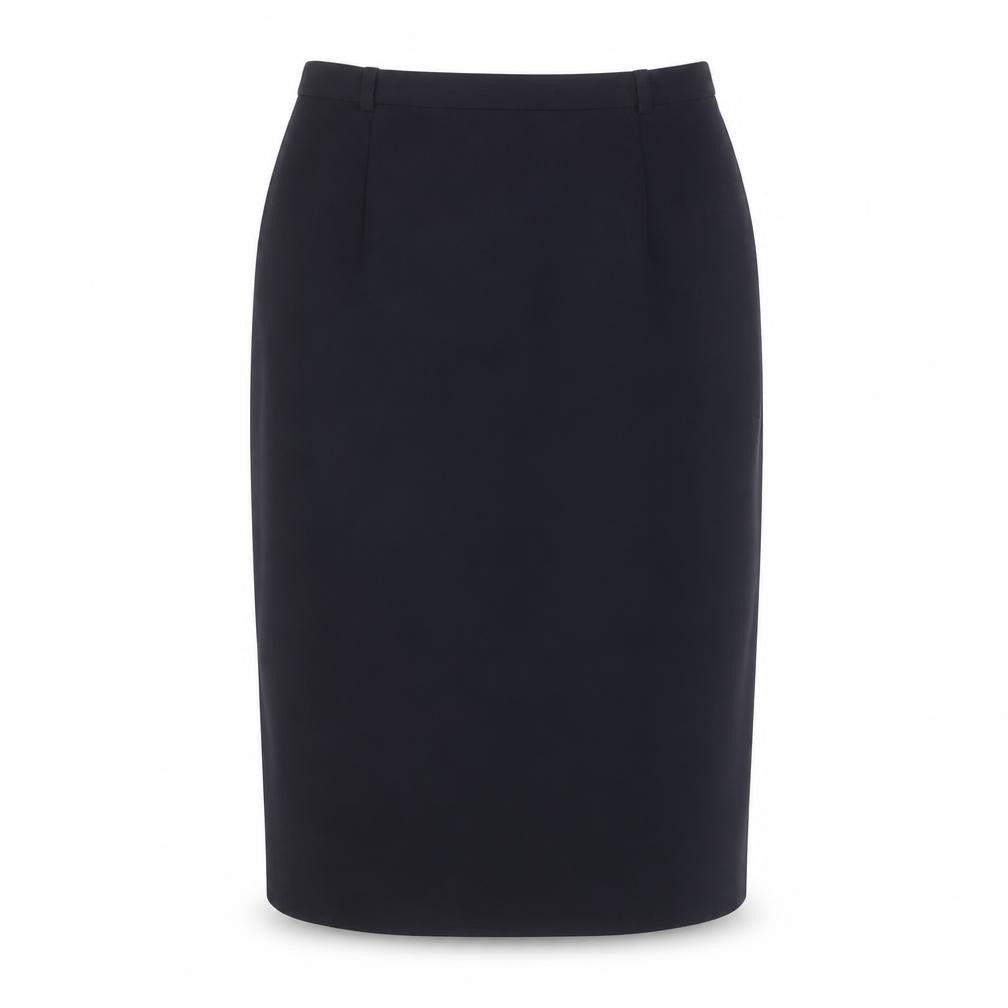 Viyella Black Midi Pencil Skirt - Size 12
