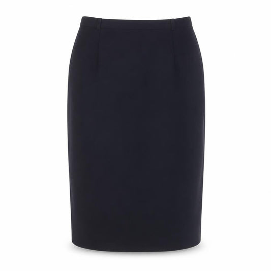 Viyella Black Midi Pencil Skirt - Size 12