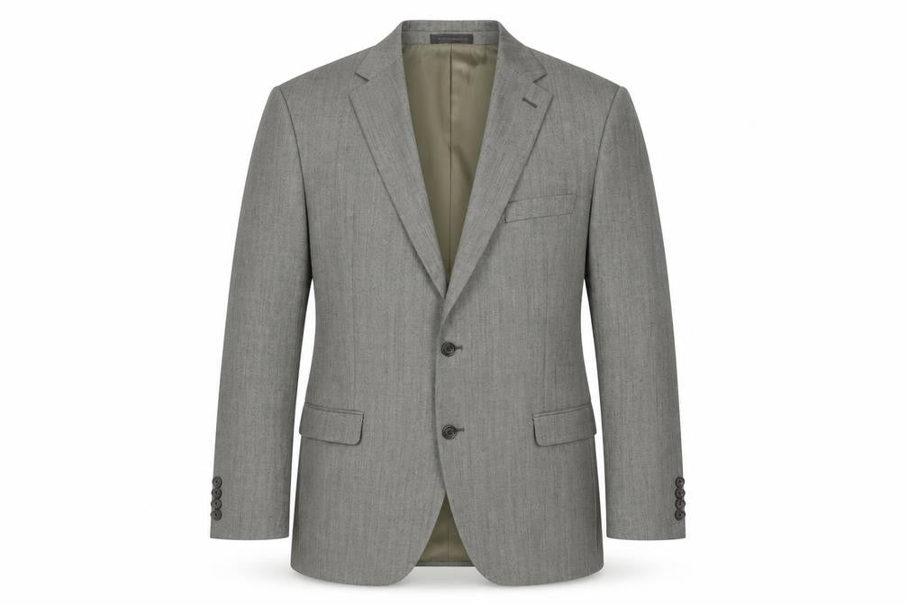 Lauren Ralph Lauren Men's Grey Blazer 44 Regular Wool