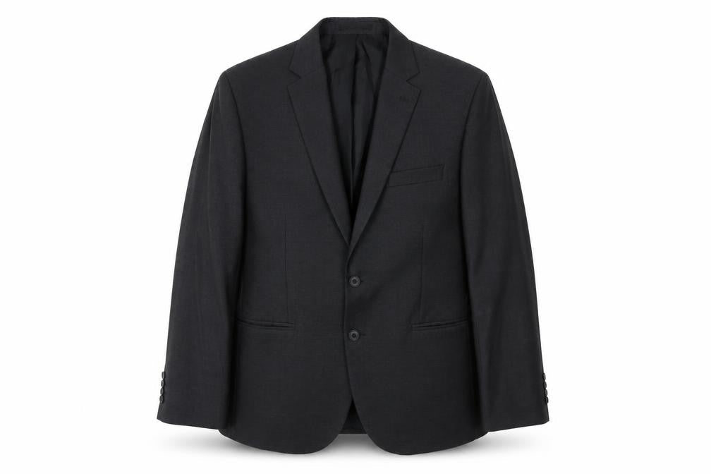 Moss Black Men's Blazer, Size 40, Regular Fit