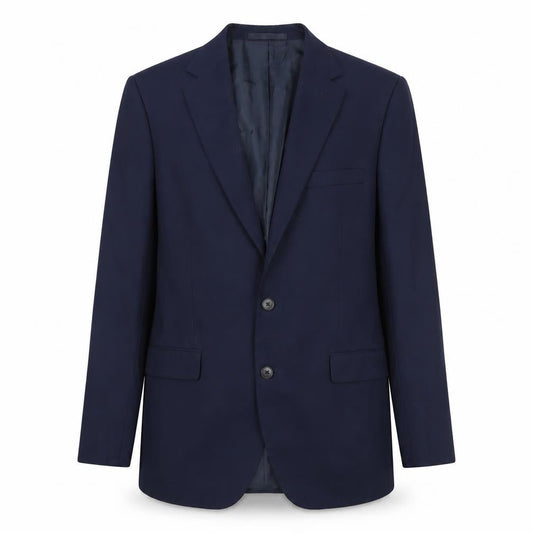 Moss Esq Men's Blue Blazer 40 Regular Fit Business