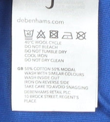Jasper Conran Women's Blue Basic T-Shirt Size 16