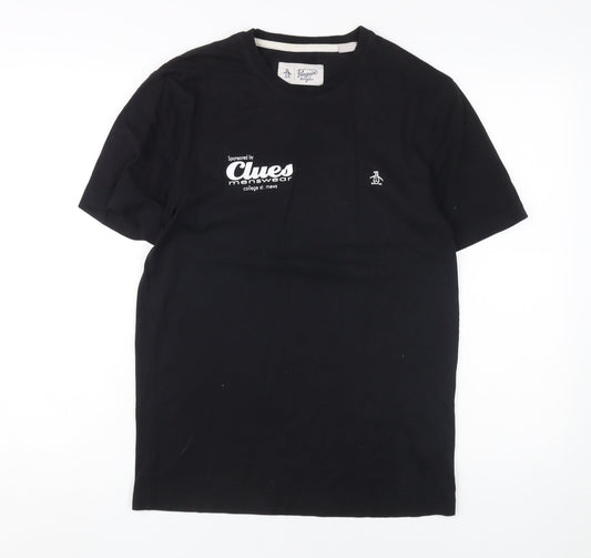 Original Penguin Men's Black Graphic T-Shirt S