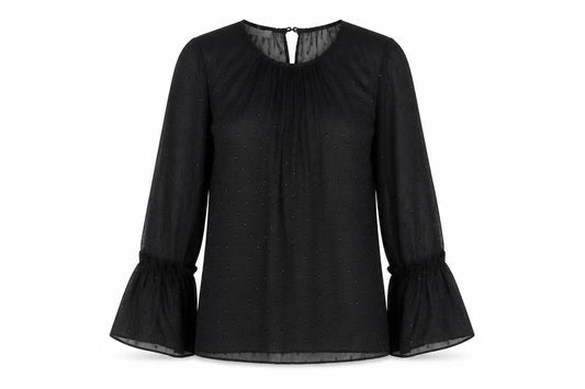 Hobbs Women's Black Tunic Blouse, Size S