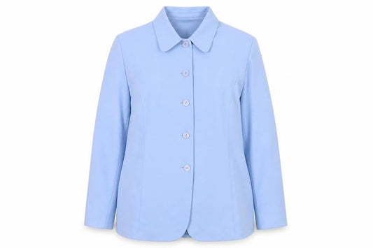 Eastex Women's Blue Single-Breasted Jacket, Size 18
