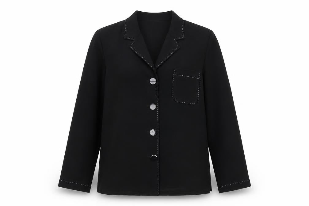 Viyella Women's Black Blazer, Size 12, Regular Fit