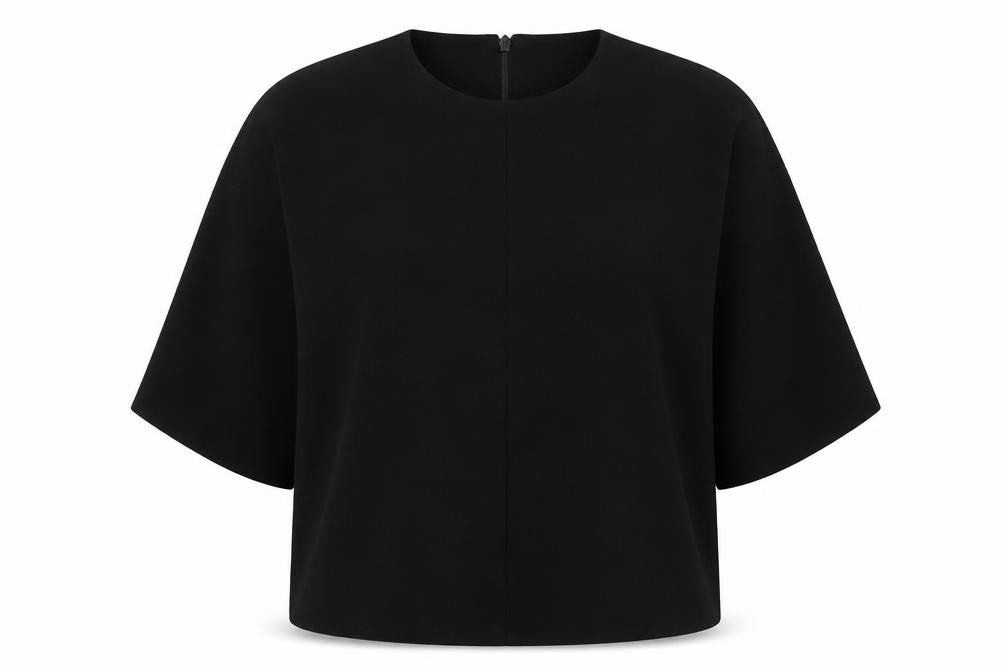 Whistles Women's Black Blouse 3/4 Sleeve