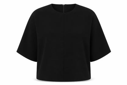 Whistles Women's Black Blouse 3/4 Sleeve
