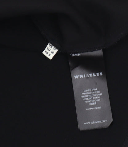 Whistles Women's Black Blouse 3/4 Sleeve