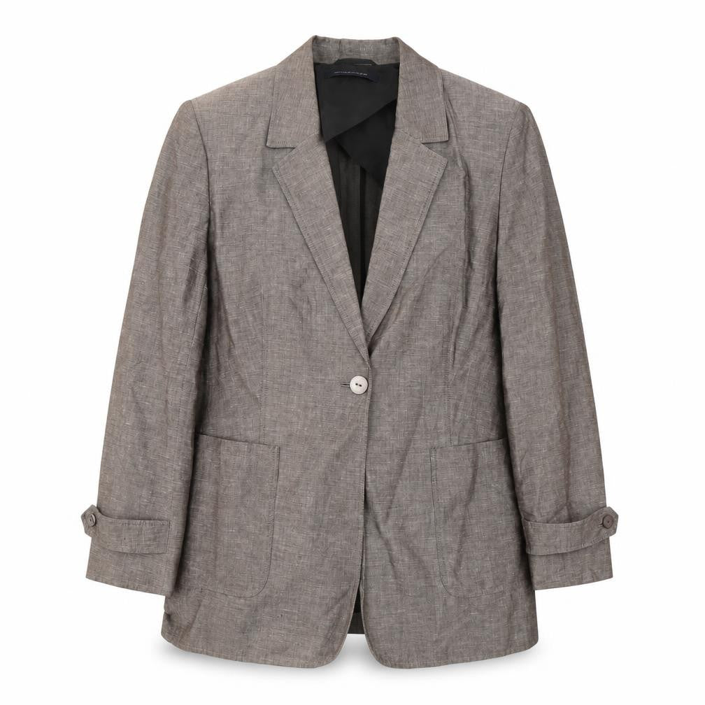 Windsmoor Brown Women's Blazer, Size 10, Linen Blend