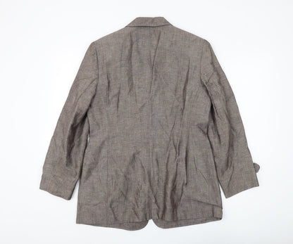 Windsmoor Brown Women's Blazer, Size 10, Linen Blend