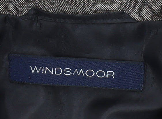Windsmoor Brown Women's Blazer, Size 10, Linen Blend