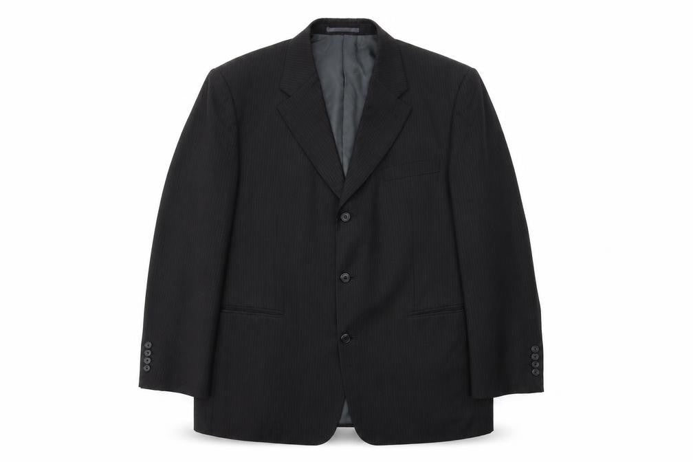 Moss Men's Black Suit Jacket, Size 44, Short Fit