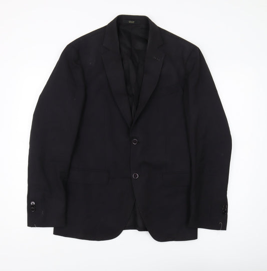 Men's Massimo Dutti Black Blazer, Size 40R