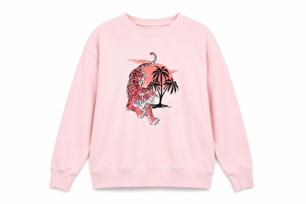 Hush Women's Pink Pullover Sweatshirt S Casual Graphic
