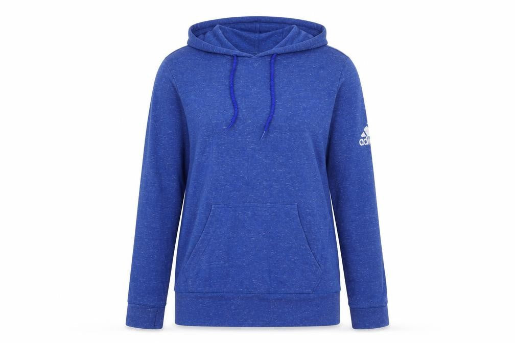 Adidas Women's Blue S Pullover Hoodie with Logo