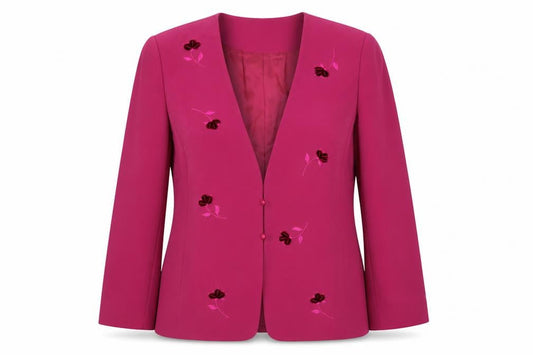 Jacques Vert Women's Pink Formal Suit Jacket Size 14