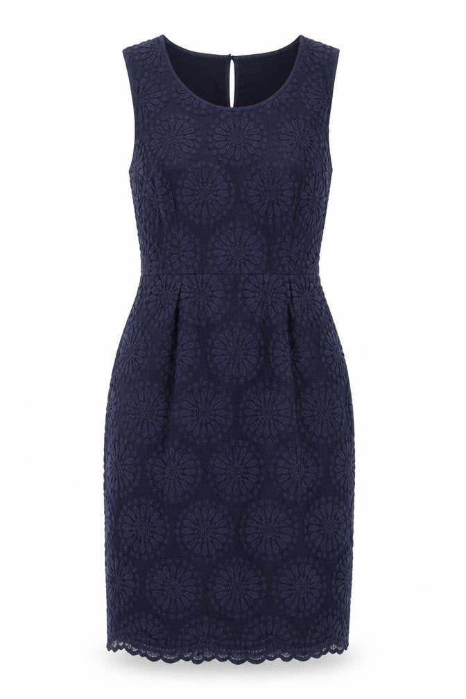 Boden Women's Blue Sheath Dress, Size 12, Formal