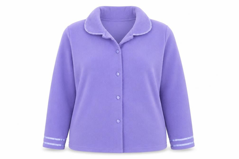 Bm Womens Purple Basic Jacket Size 12/14 Collared Casual