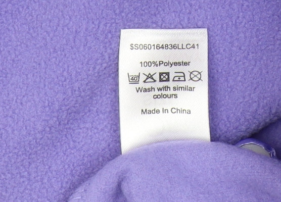 Bm Womens Purple Basic Jacket Size 12/14 Collared Casual