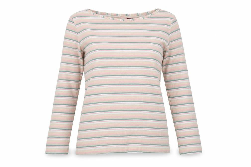 Monsoon Women's Multicoloured Striped Long Sleeve Top