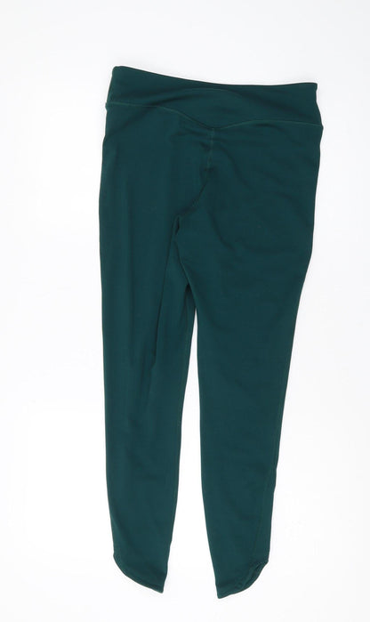 Additional front view of Dunnes Women's Green Leggings, Medium, Active