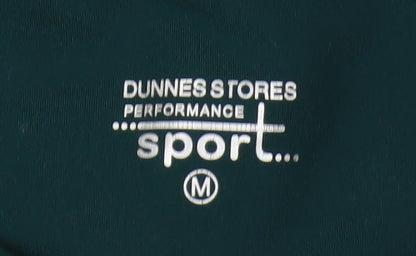 Close-up detail of Dunnes Women's Green Leggings, Medium, Active