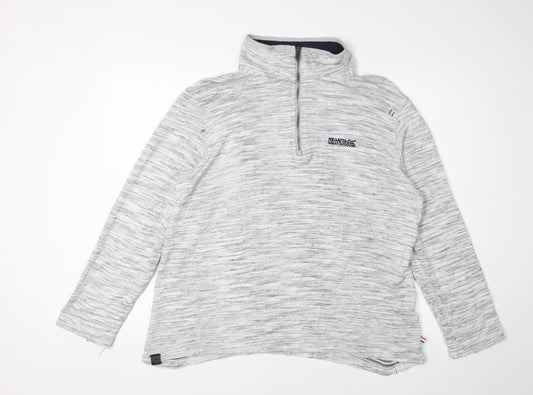 Regatta Men's Grey 1/4 Zip Sweatshirt, Size L, Outdoor Essential