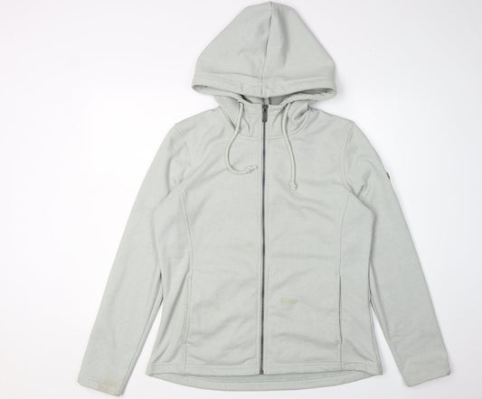 Regatta Women's Grey Hooded Fleece Jacket Size 14