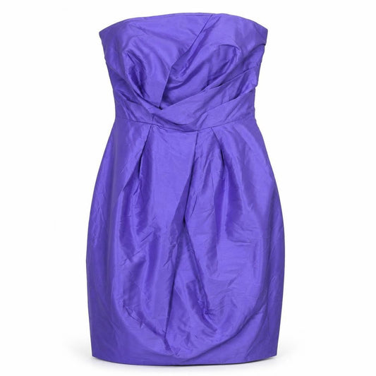 Belle by Oasis Women's Purple Silk Pencil Dress Size 12