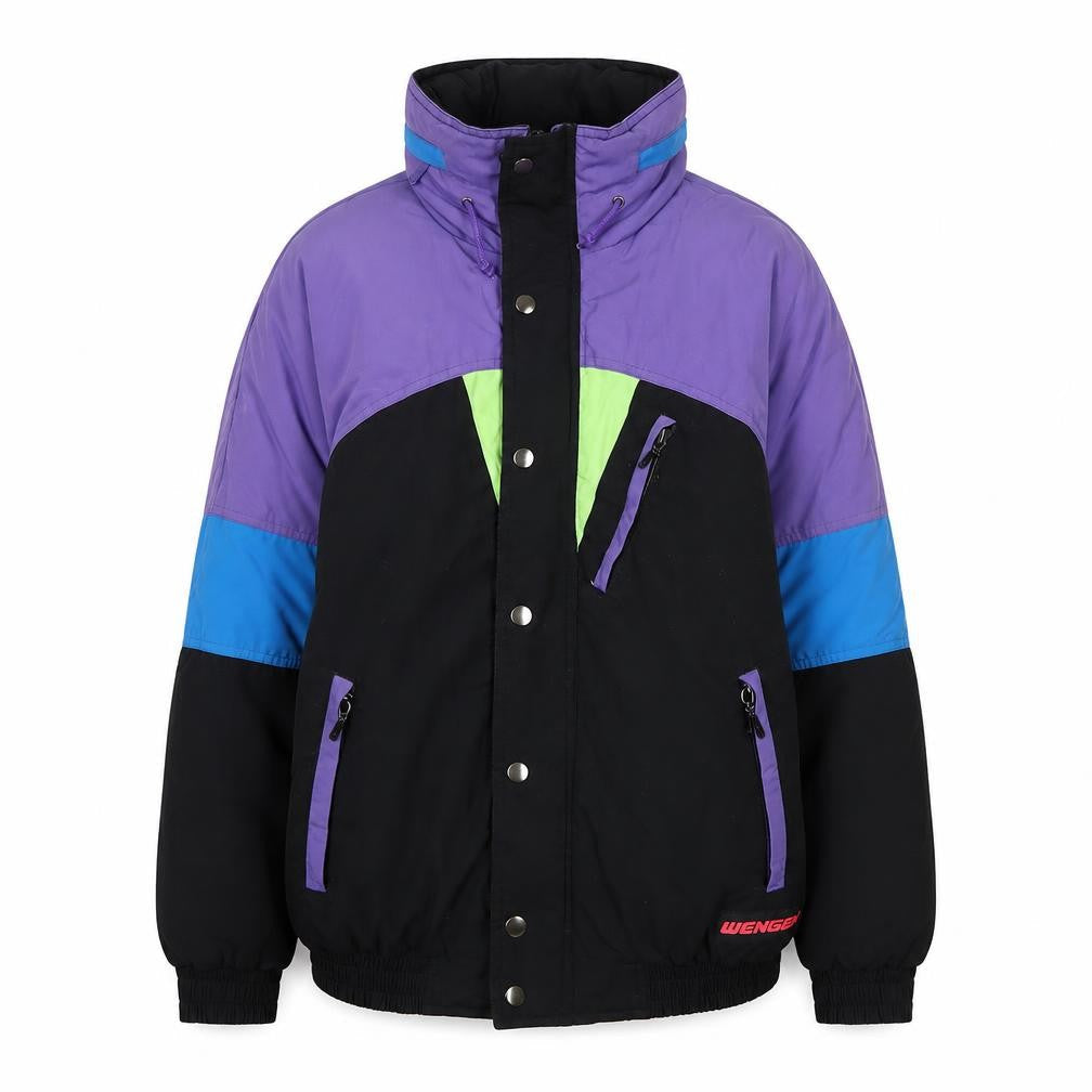 Wengen Women's Multicoloured Retro Puffer Jacket Size 6