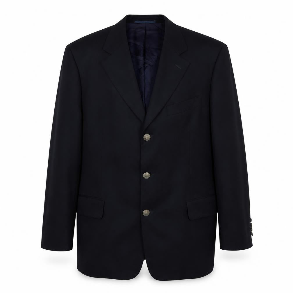 Botto Giuseppe Men's Black Wool Blazer 42R