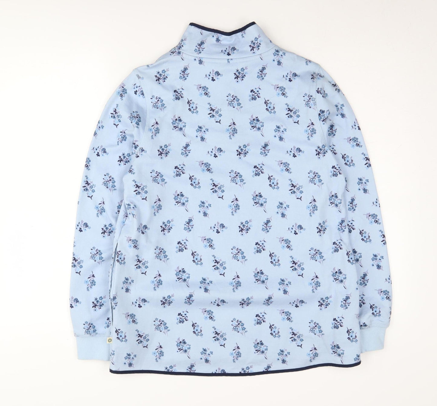 WoolOvers Women's Blue Floral Sweatshirt S