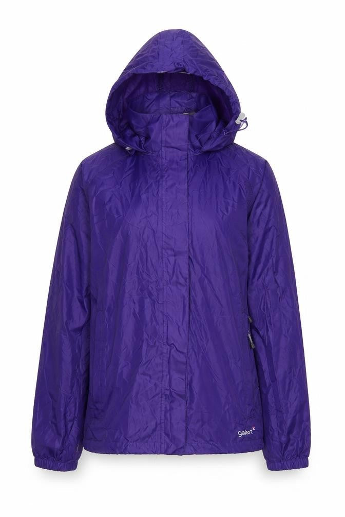 Gelert Women's Purple Packaway Rain Coat Jacket Size 6