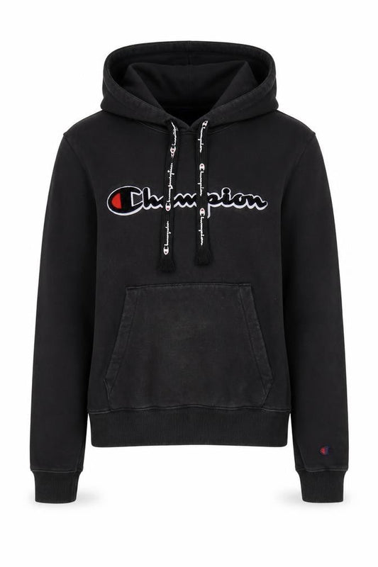 Champion Womens Black XS Hoodie Pullover Logo Casual