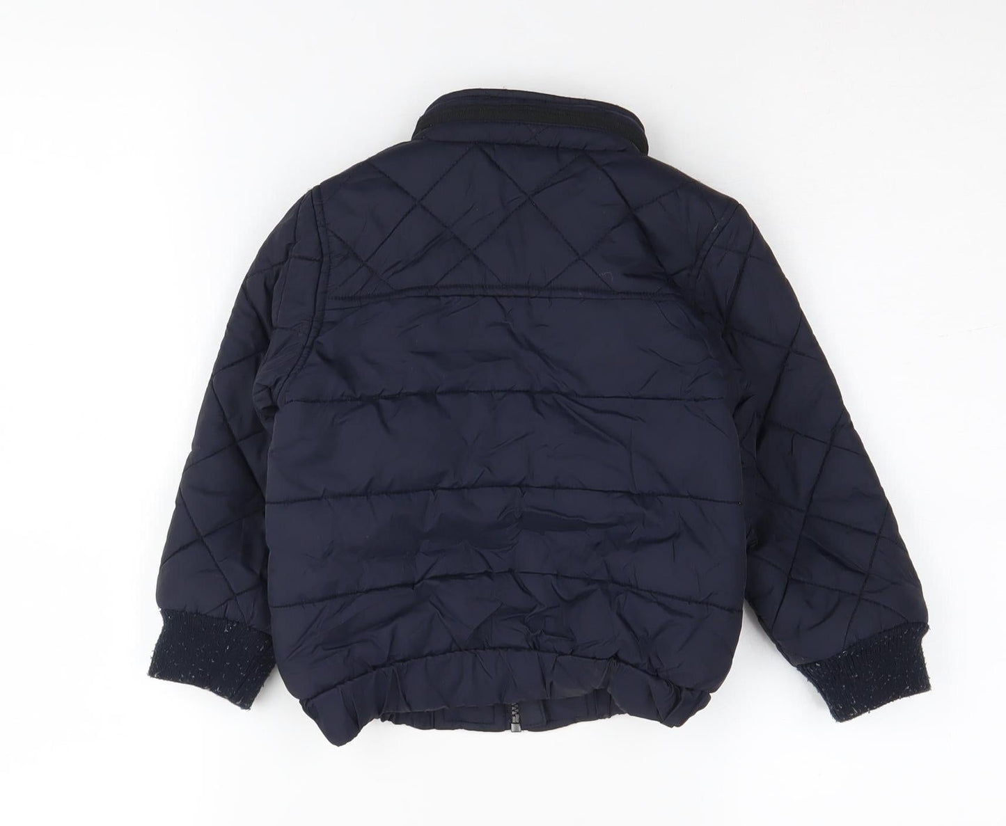 Marks and Spencer Boys Blue Puffer Jacket 3-4 Years