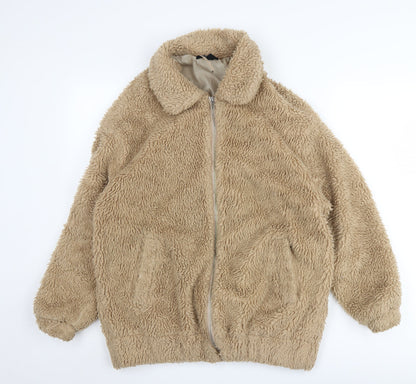 New Look Women's Beige Jacket Size 6 Casual