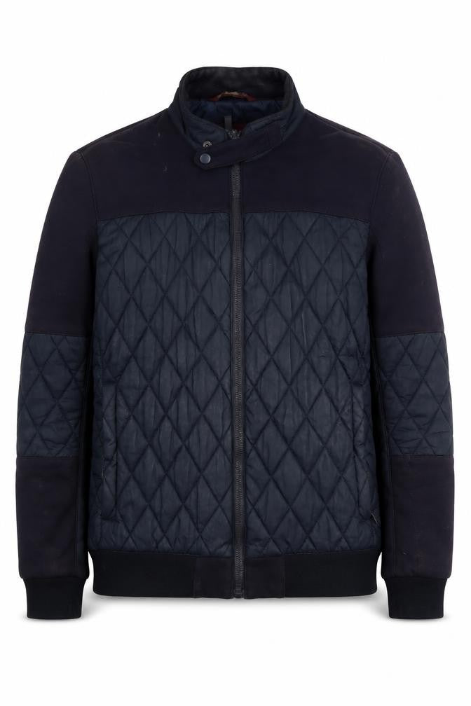 Zara Men's Black Quilted Jacket M Casual